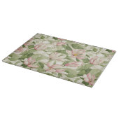  roze en witte Magnolia's Snijplank (Hoek)