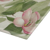  roze en witte Magnolia's Snijplank (Hoek)