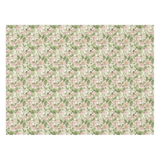 roze en witte Magnolia's Tafelkleed (Voorkant (Horizontaal))