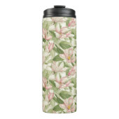  roze en witte Magnolia's Thermosbeker (Voorkant)