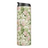 roze en witte Magnolia's Thermosbeker (Geroteerd rechts)