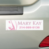 Roze en Witte Makeup Business Bumpersticker (Op auto)