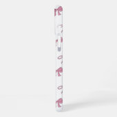 Roze en witte malse strikken iPhone hoesje (Linkerkant)