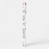 Roze en witte malse strikken iPhone hoesje (Rechterkant)