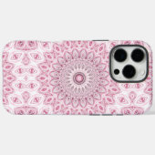 Roze en Witte Mandala Patroon Ontwerp Case-Mate iPhone Case (Achterkant (horizontaal))