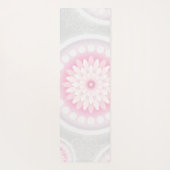 Roze en Witte Mandala Yoga Mat (Achterkant)