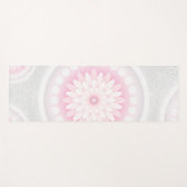 Roze en Witte Mandala Yoga Mat (Voorkant (horizontaal))