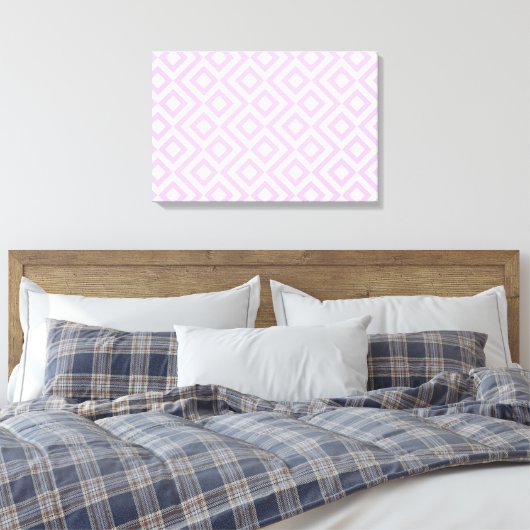 Roze en witte mander canvas afdruk (Insitu (Slaapkamer))