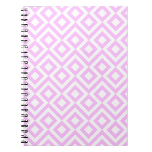 Roze en witte mander notitieboek (Voorkant)