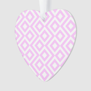 Roze en witte mander ornament