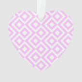 Roze en witte mander ornament (achterkant)