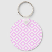Roze en witte mander sleutelhanger (Voorkant)