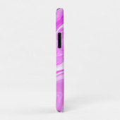 Roze en witte marmer Case-Mate iPhone case (Achterkant/rechts)