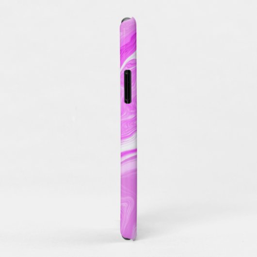 Roze en witte marmer Case-Mate iPhone case (Achterkant/rechts)