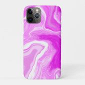 Roze en witte marmer Case-Mate iPhone case (Achterkant)