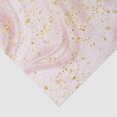 Roze en Witte Marmer Draai Goud Glitter Tissuepapier (Detail)