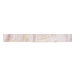 Roze en witte marmer Gold Glitter Satijnen Lint