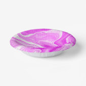 Roze en witte marmer papieren kommen (Gebogen)