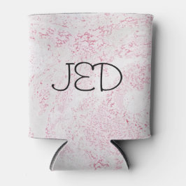Roze en Witte Marmer Patroon Blikjeskoeler