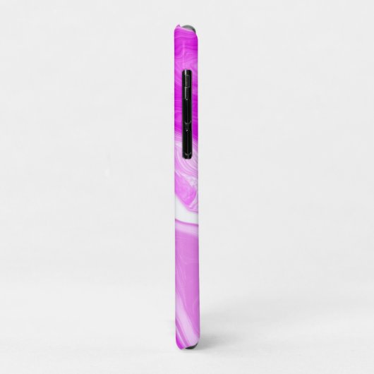 Roze en witte marmer zwemmen op maat Case-Mate iPhone case (Achterkant/links)