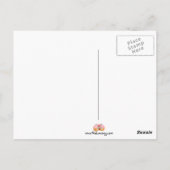 roze en witte marshmallow briefkaart (Achterkant)