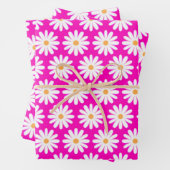 Roze en witte melkventilator inpakpapier vel (In situ)