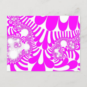Roze en witte mod briefkaart