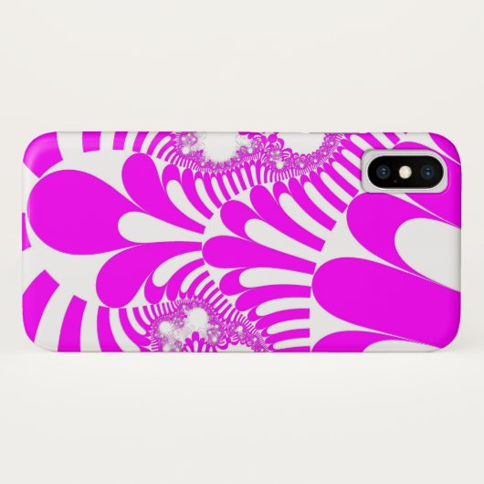 Roze en witte mod Case-Mate iPhone case (Achterkant (horizontaal))