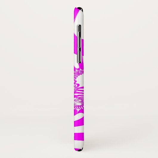 Roze en witte mod Case-Mate iPhone case (Achterkant/links)