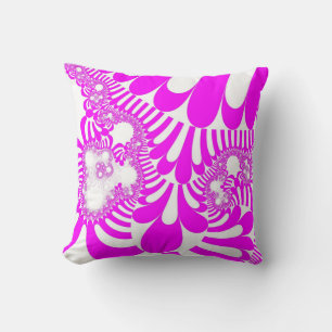 Roze en witte mod kussen