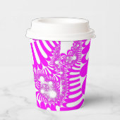 Roze en witte mod papieren bekers (Rechts)