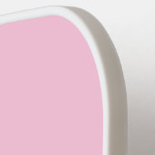 Roze en witte monogram pickleball paddle (Links Detail)