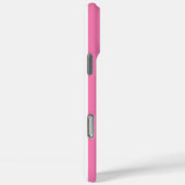 Roze en Witte Monogram Strepen Case-Mate iPhone Case (Achterkant / Rechts)