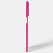 Roze en witte monogramstrepen Case-Mate iPhone case (Achterkant / Rechts)