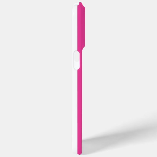 Roze en witte monogramstrepen Case-Mate iPhone case (Achterkant / Rechts)