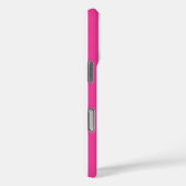 Roze en witte monogramstrepen Case-Mate iPhone case (Achterkant / Rechts)