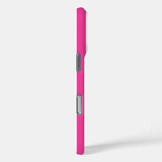 Roze en witte monogramstrepen Case-Mate iPhone case (Achterkant / Rechts)