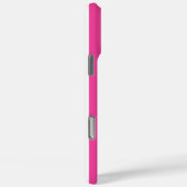 Roze en witte monogramstrepen Case-Mate iPhone case (Achterkant / Rechts)