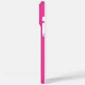 Roze en witte monogramstrepen Case-Mate iPhone case (Achterkant / Links)
