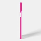 Roze en witte monogramstrepen Case-Mate iPhone case (Achterkant / Rechts)
