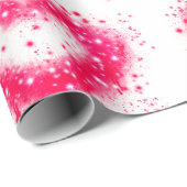 Roze en witte mousserende graffiti cadeaupapier (Rol Hoek)