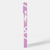 Roze en witte mozaïekpatroon Case-Mate iPhone case (Achterkant / Links)