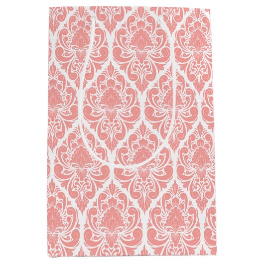 Roze en witte natrium roze roestvrije tas medium cadeauzakje (Voorkant)