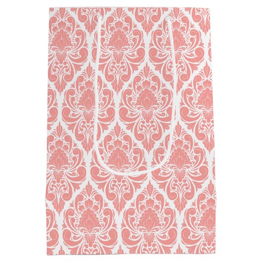 Roze en witte natrium roze roestvrije tas medium cadeauzakje (Achterkant)