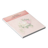 Roze en witte Notitieblok (Schuin)