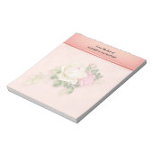 Roze en witte Notitieblok (Linkerzijde)