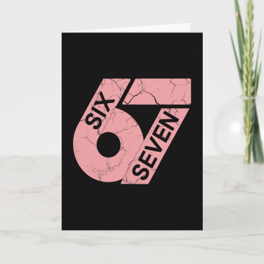 Roze en witte nummer 67 jersey speler uniform #67 kaart (Voorkant)