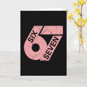 Roze en witte nummer 67 jersey speler uniform #67 kaart (Gele Bloem)