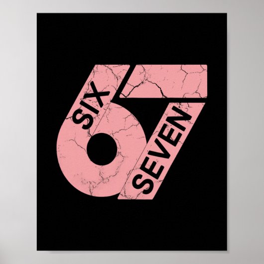 Roze en witte nummer 67 jersey speler uniform #67 poster (Voorkant)