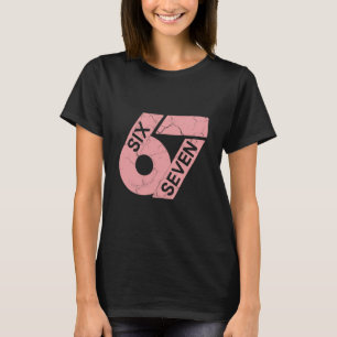 Roze en witte nummer 67 jersey speler uniform #67 t-shirt